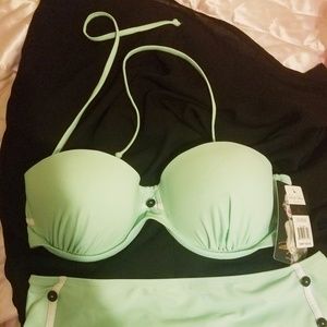 NWT Marilyn Monroe Spearmint/Green Bikini Set